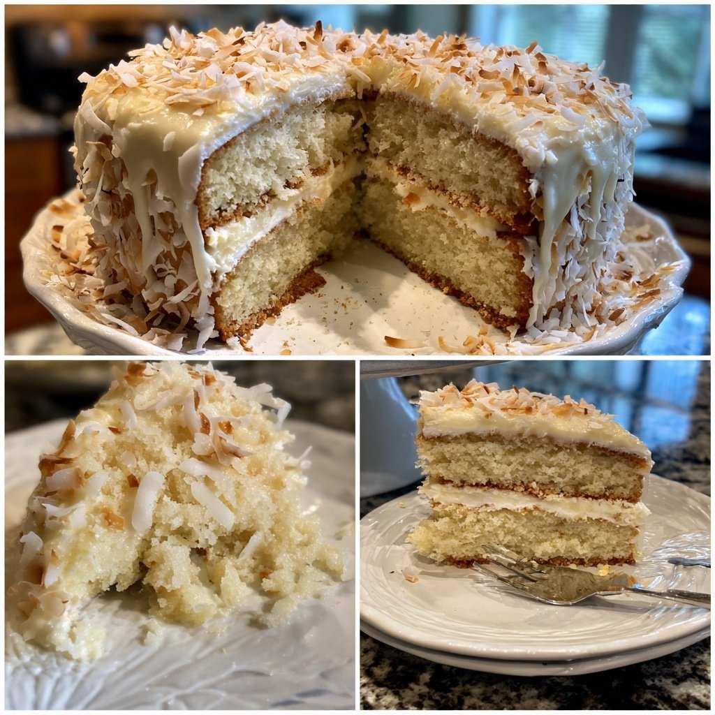 Exotic Coconut Vanilla Cake