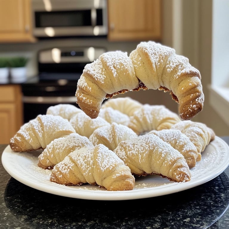 Buttery Vanilla Crescent Cookies