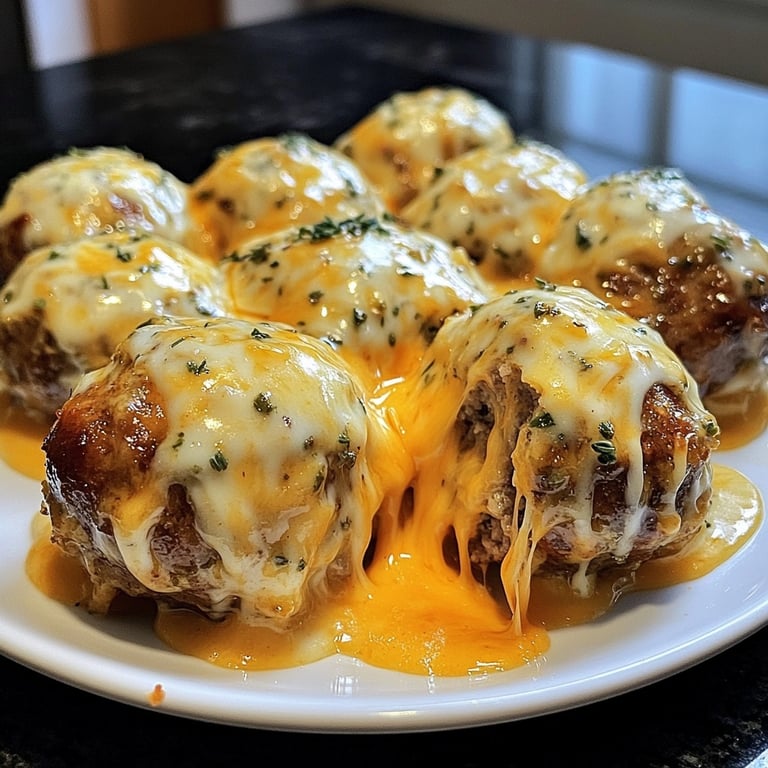 Cheesy Pull Apart Christmas Sausage Balls
