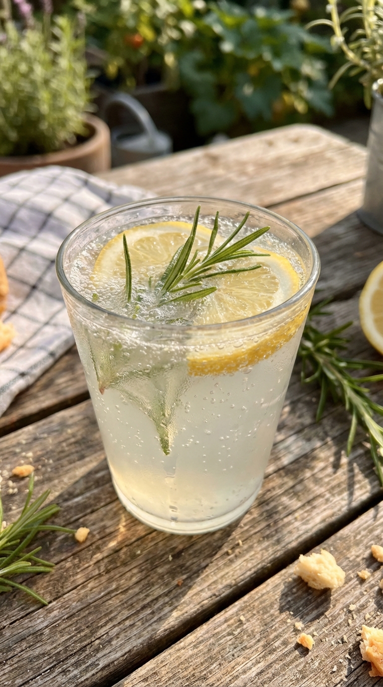 Fizzy Rosemary Lemonade