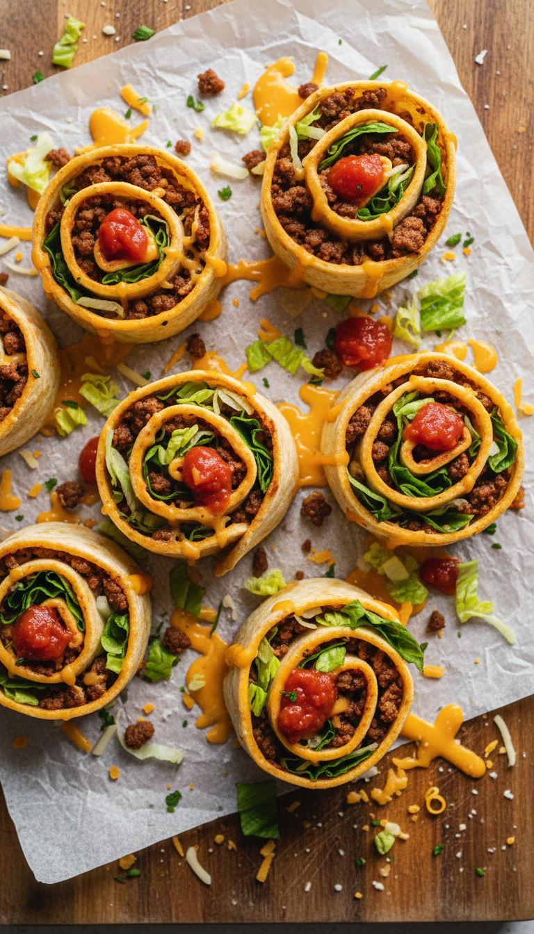 Zesty Taco Pasta Wraps