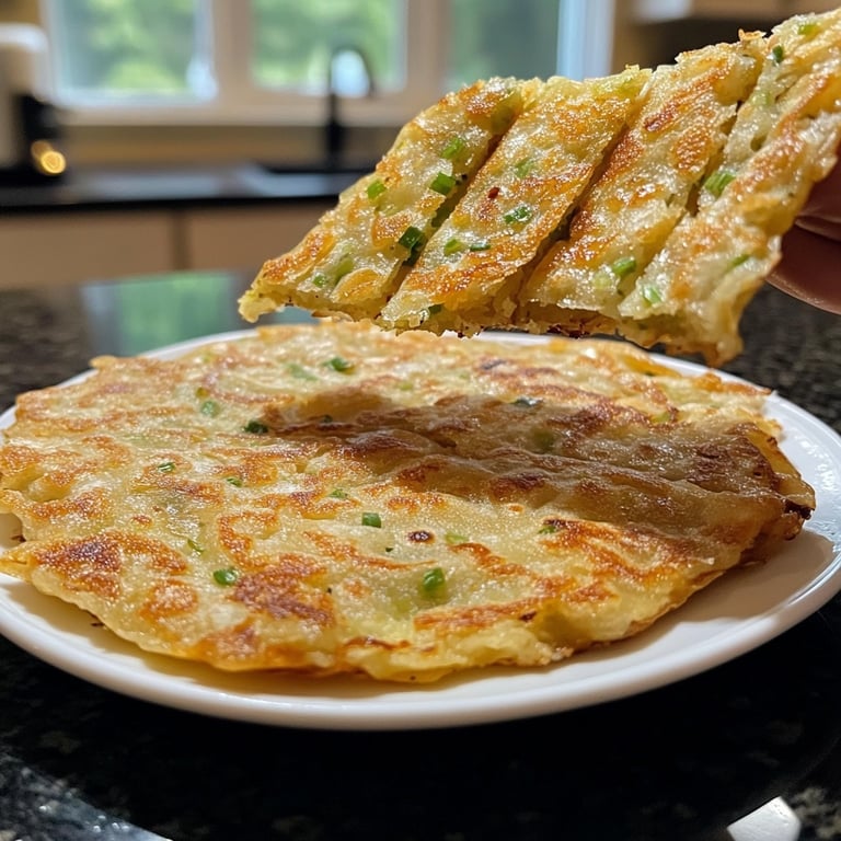 Crispy Chinese Scallion Pancakes