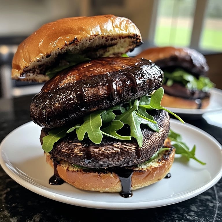 Balsamic Portobello Burgers