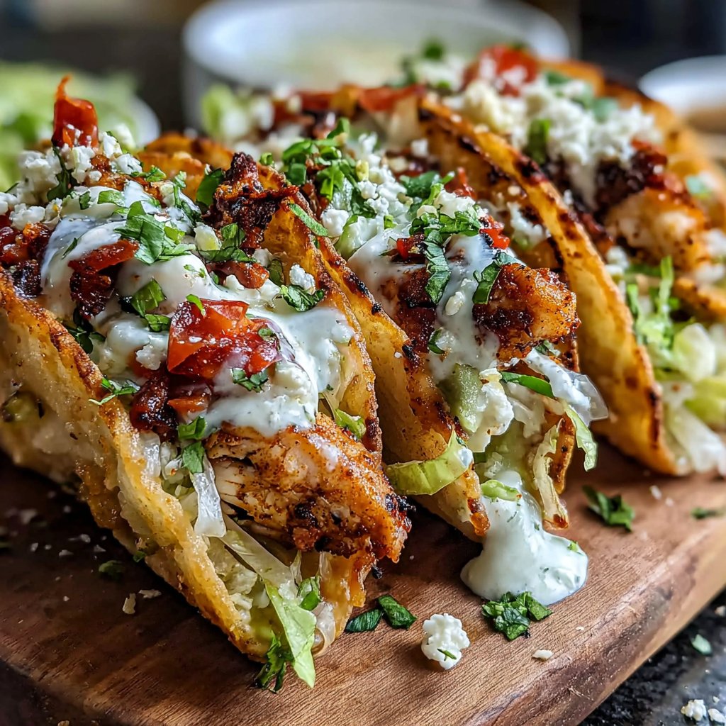 Spicy Chicken Lunch Tacos