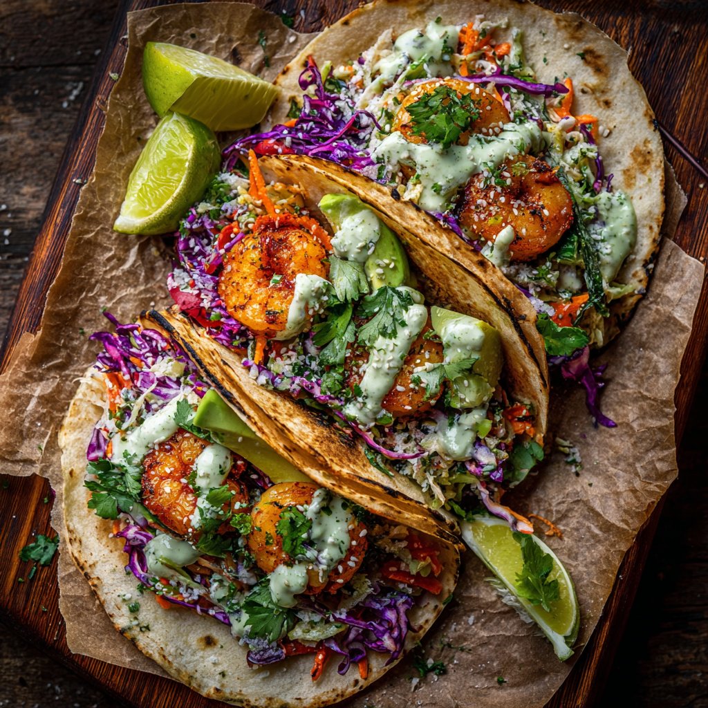 Zesty Shrimp Tacos with Slaw