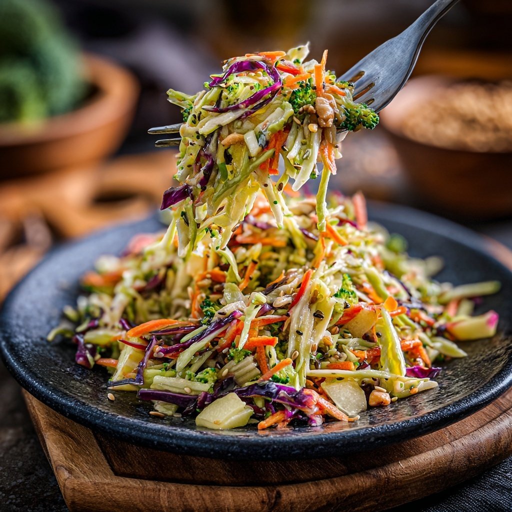 Broccoli and Apple Slaw Delight