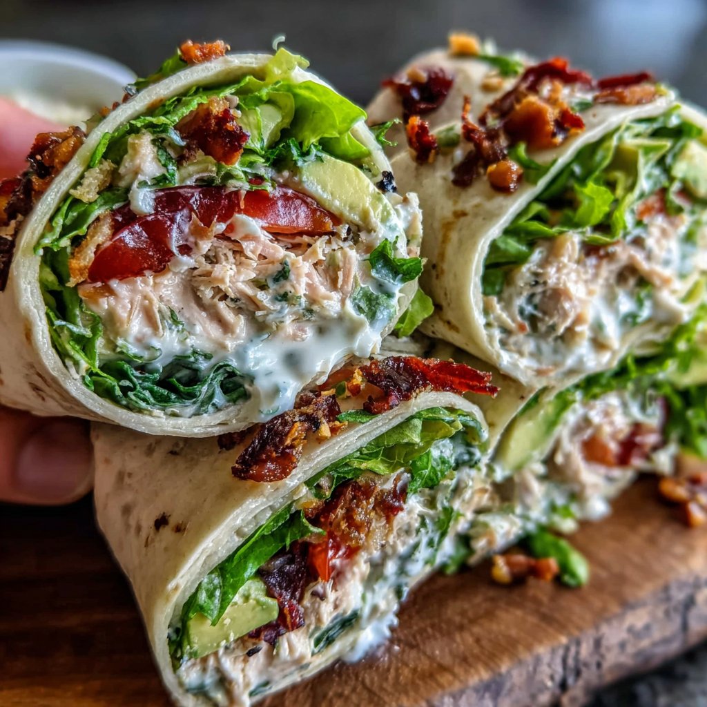 Avocado Tuna Salad Wraps