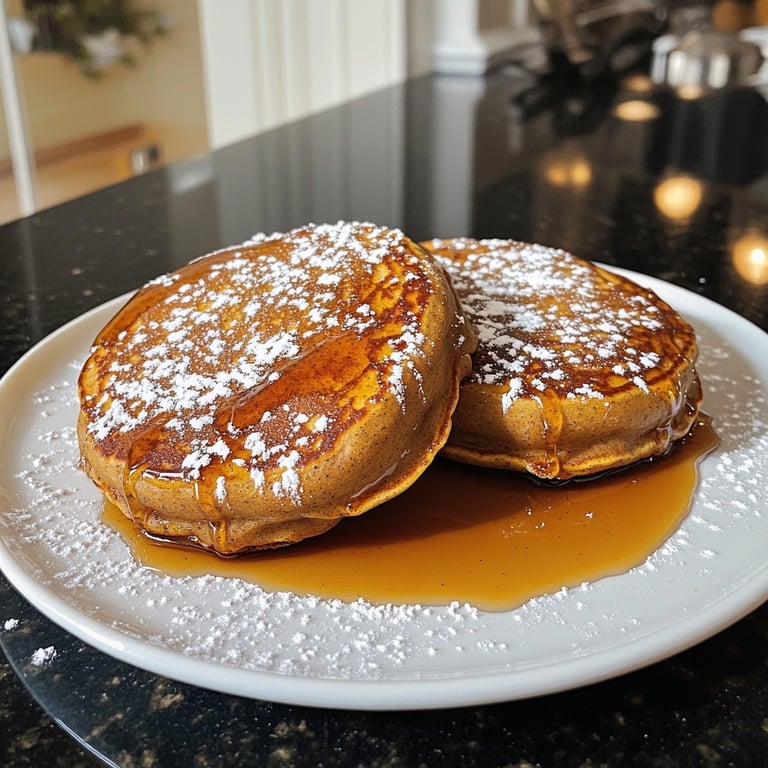 Fluffy Gingerbread Pancakes