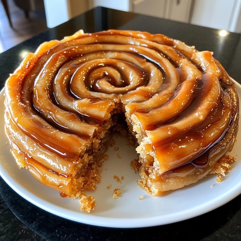 Caramel Nougat Schnecken