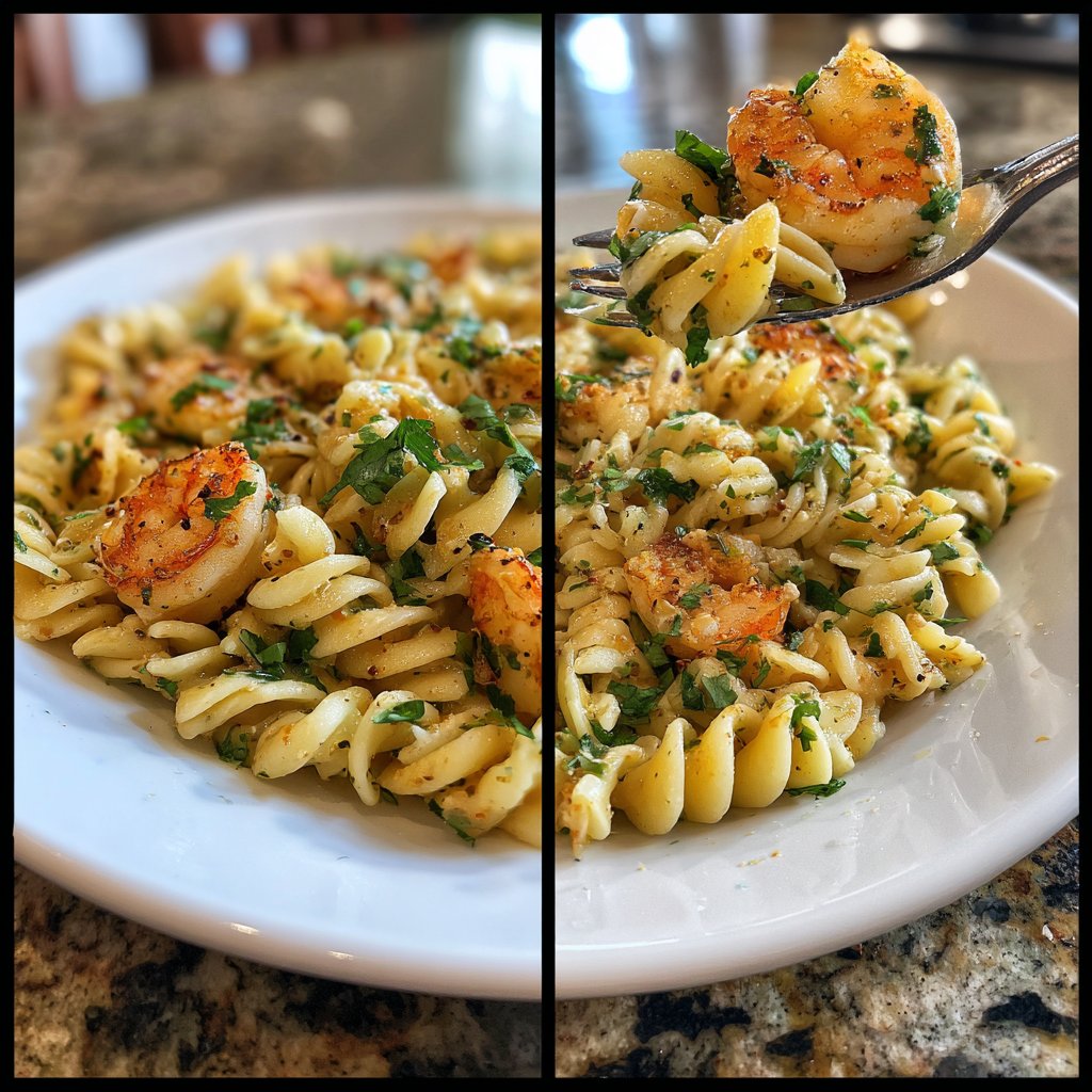 Light Shrimp and Cilantro Pasta