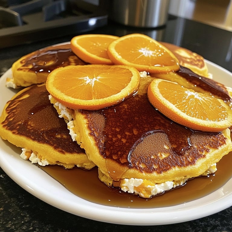 Orange Ricotta Pancakes Syrup
