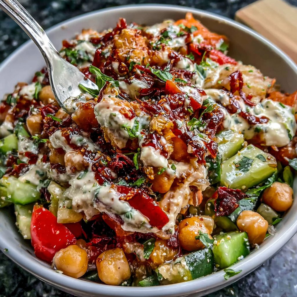 Mediterranean Chickpea Lunch Bowl
