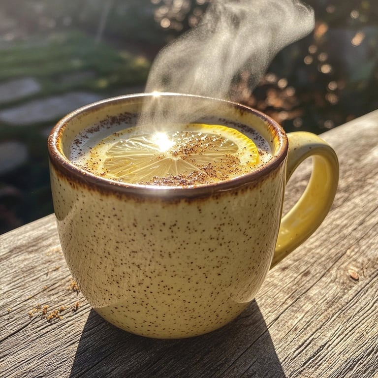 Gingerbread-Spiced Hot Lemonade