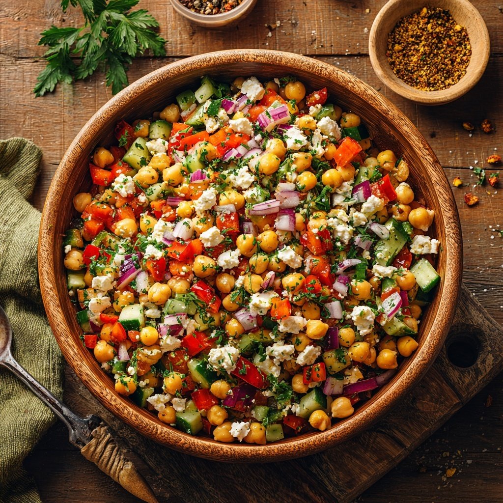 Chickpea Salad with Protein Boost