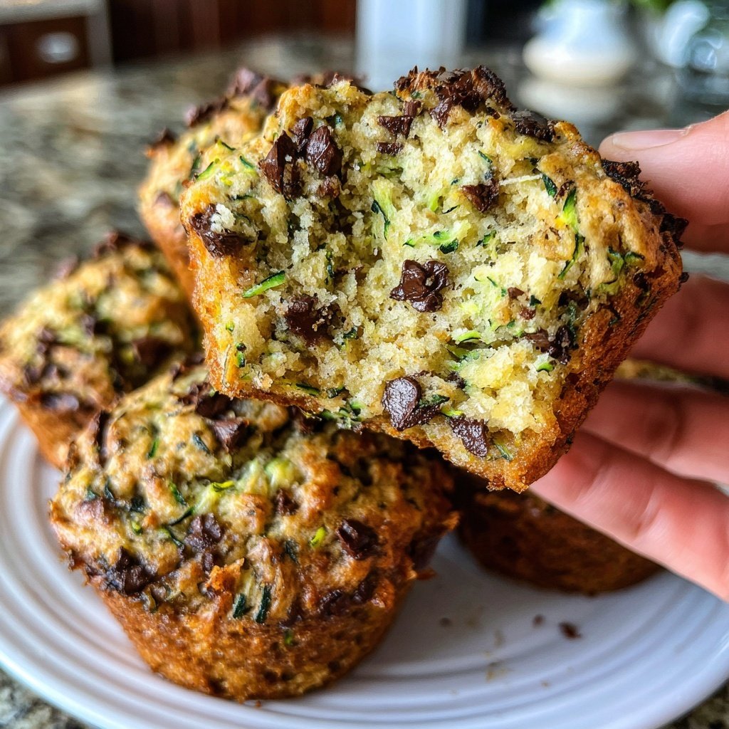 Zucchini Chocolate Chip Muffins