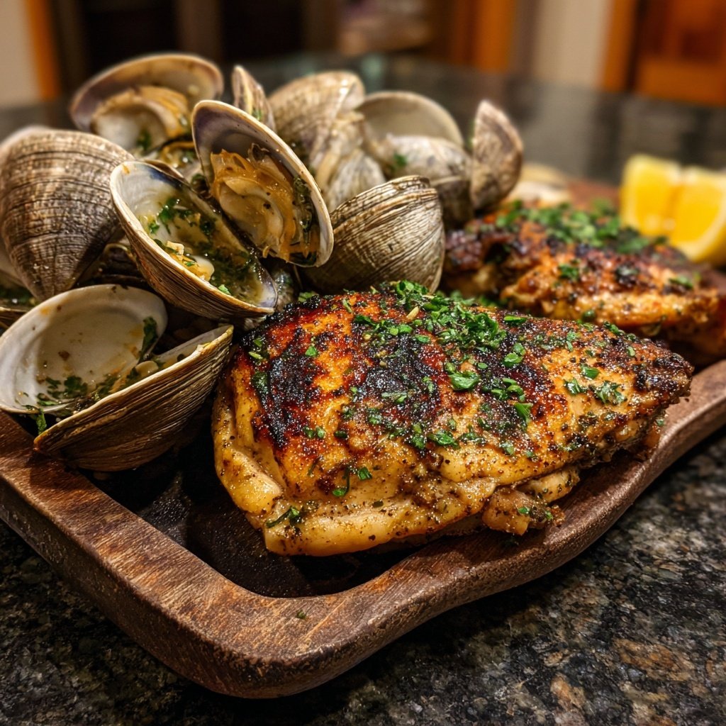 Grilled Chicken and Clam Combo