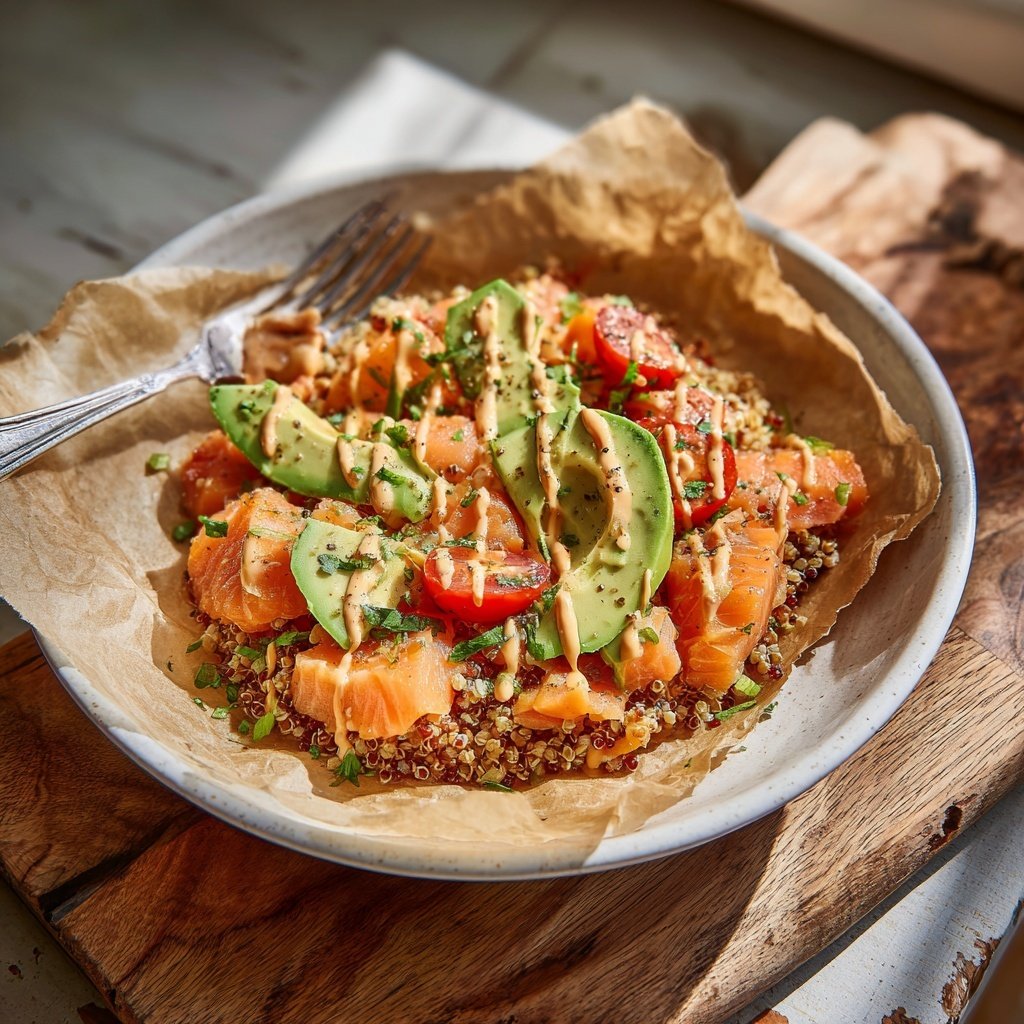 Delightful Salmon Grain Bowl