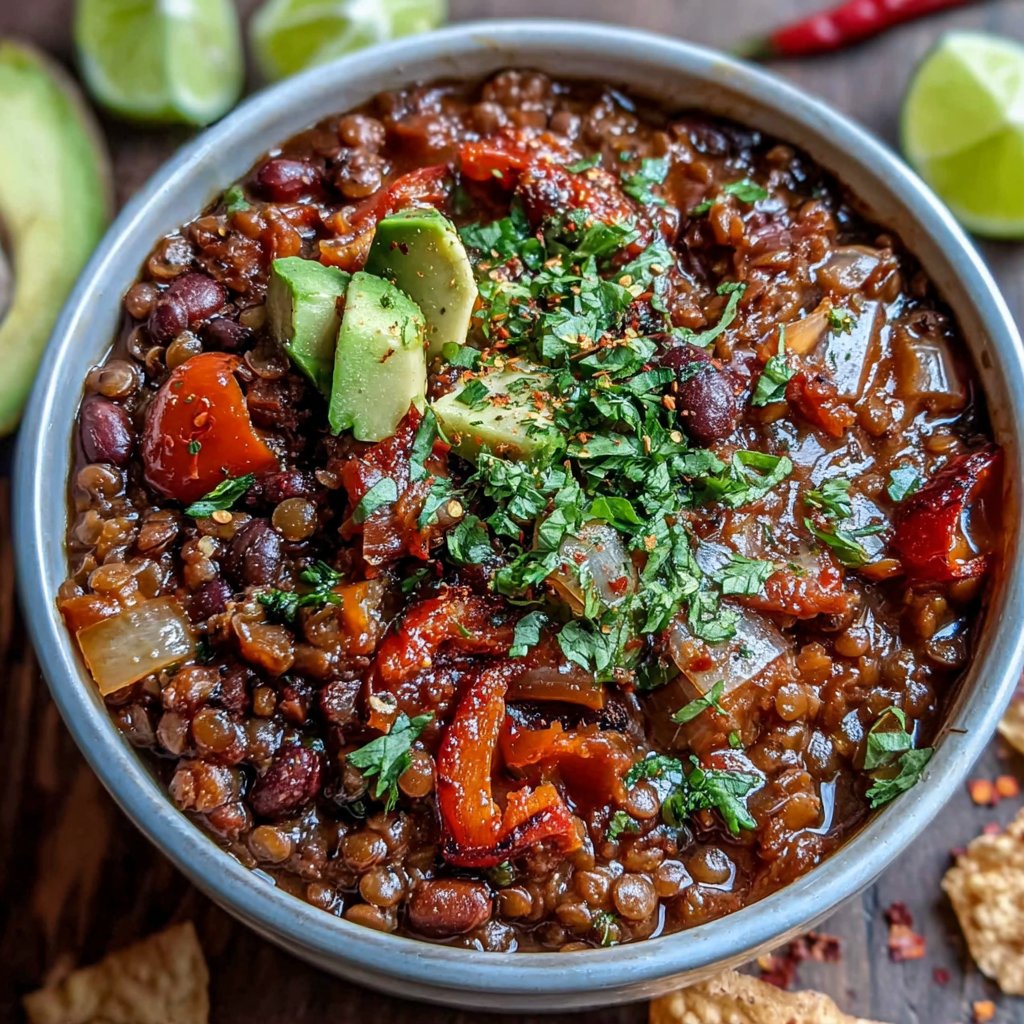 Lentil Chili Protein Bowl