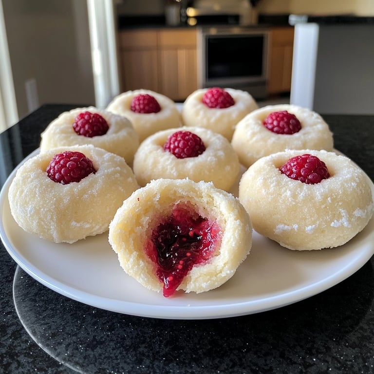 Raspberry-Filled Angel Eyes